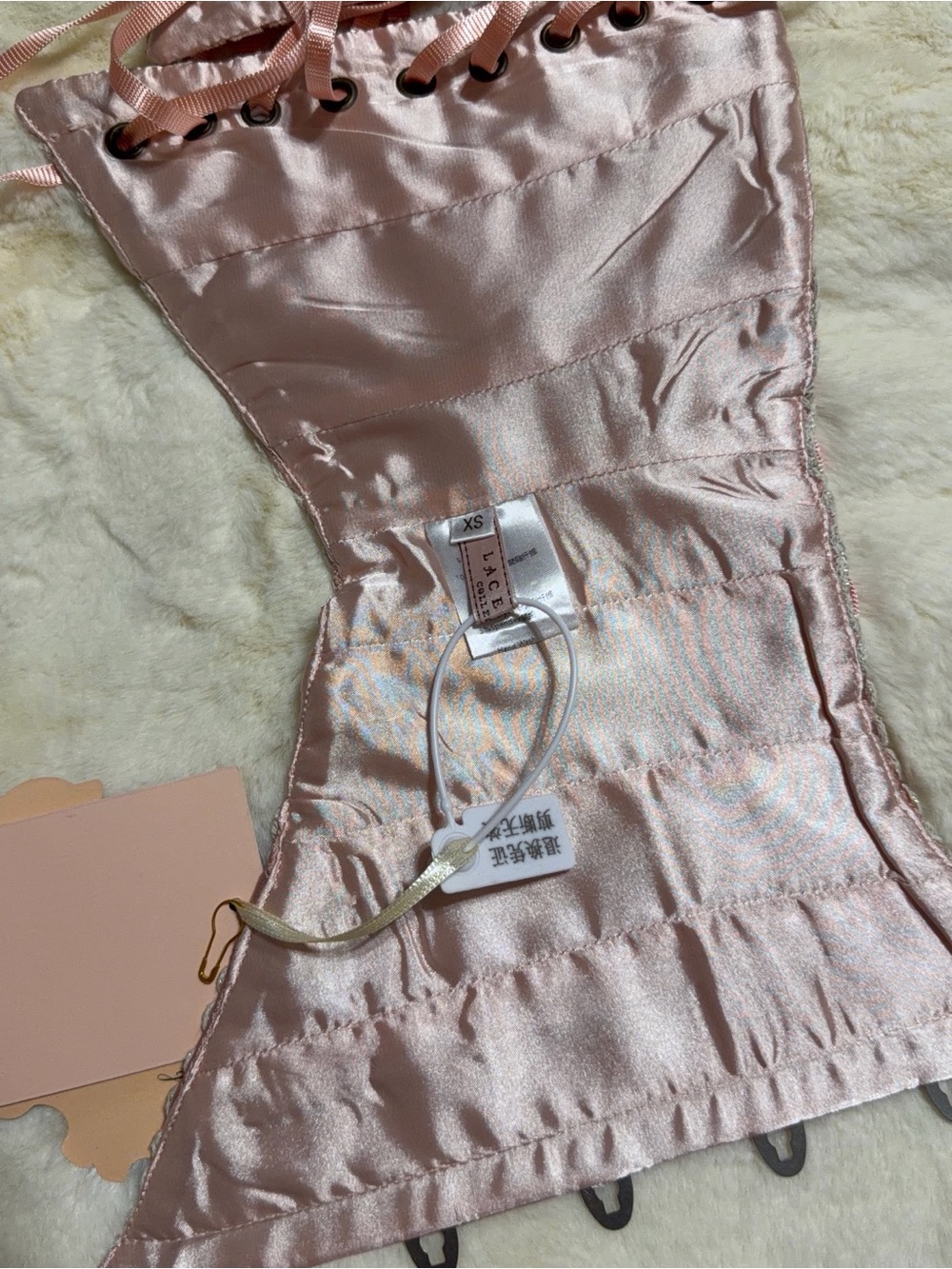 Lacemade Pink Dress and Corset - Picture 7 of 8